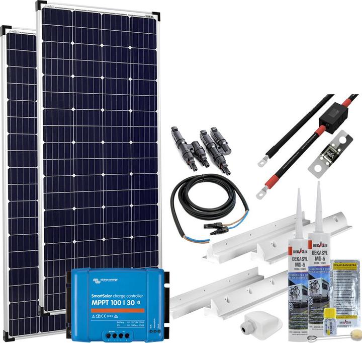 Actual product image Offgridtec mPremium+ XXL 400W - 600W 12V MPPT Caravan Solar System (400 W)