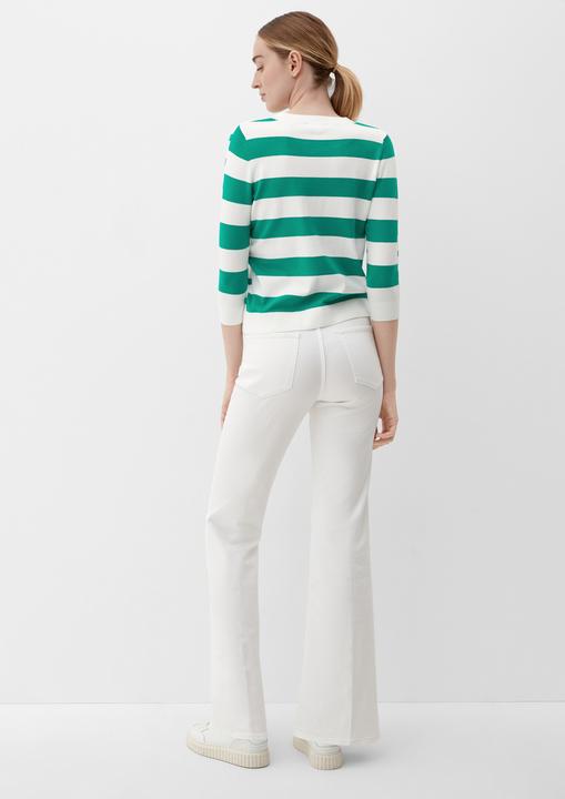 Produktbild s.Oliver Strickpullover Strickpullover mit Ringelmuster (44)