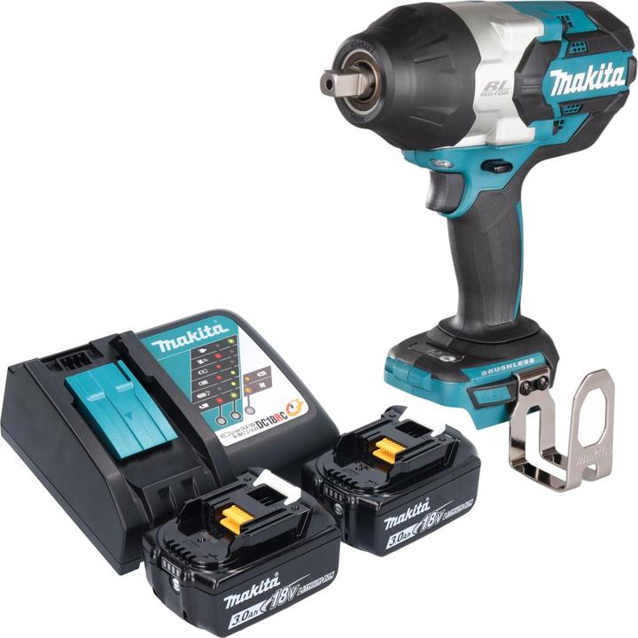 Produktbild Makita DTW 1004 RF Akku Schlagschrauber 18 V 1050 Nm 1/2" Brushless + 2x Akku 3,0 Ah + Ladegerät