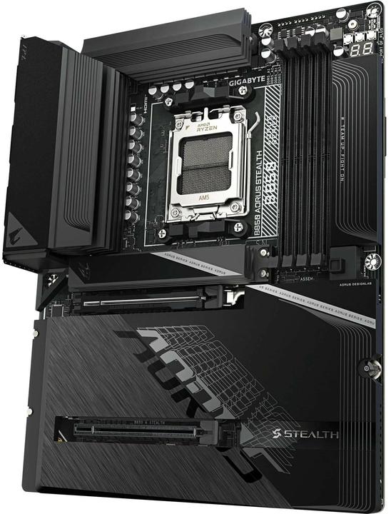 Productafbeelding Gigabyte MB Gbt Amd Am5 B850 Aorus Stealth (AM5, AMD B850, ATX)