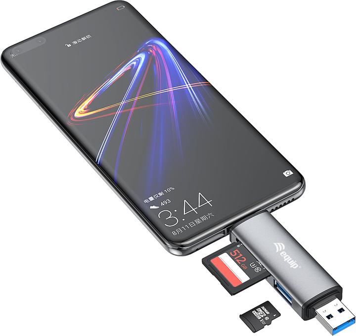 Immagine prodotto equip Lettore di schede HUB USB 3.0 (USB-C, USB 3.0)