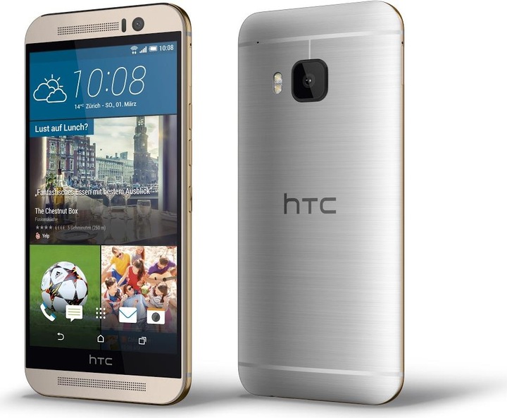 Produktbild HTC One M9 (32 GB, Silver on Gold, 5", Single SIM, 20 Mpx, 4G)