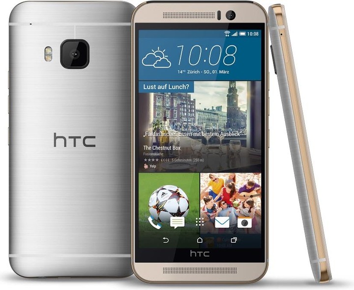 Produktbild HTC One M9 (32 GB, Silver on Gold, 5", Single SIM, 20 Mpx, 4G)