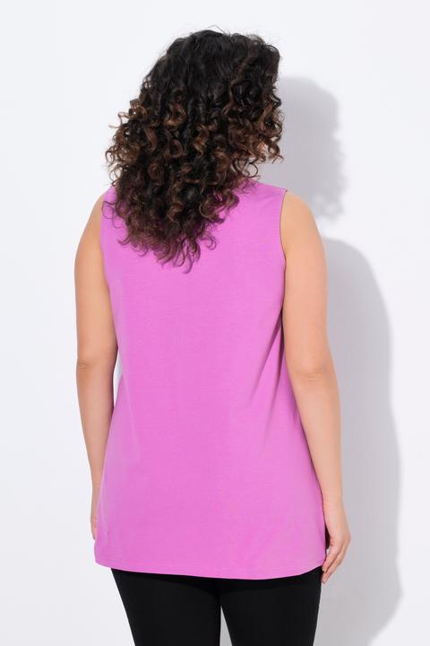 Image du produit Ulla Popken Top long Classic à décolleté carré, sans manches (62)