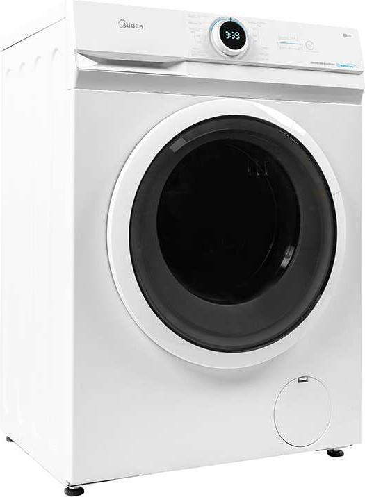 Midea MF100W90BAWIT Lave-linge, chargement frontal 9 Kg (9 kg, Droite)