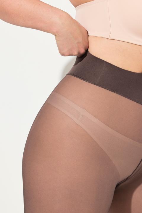 Image du produit Ulla Popken Collants aspect transparent, intérieur de couleur chair (42/44)