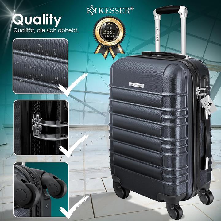 Actual product image Kesser Handgepäck Reisekoffer mit Kofferwaage (55 l)