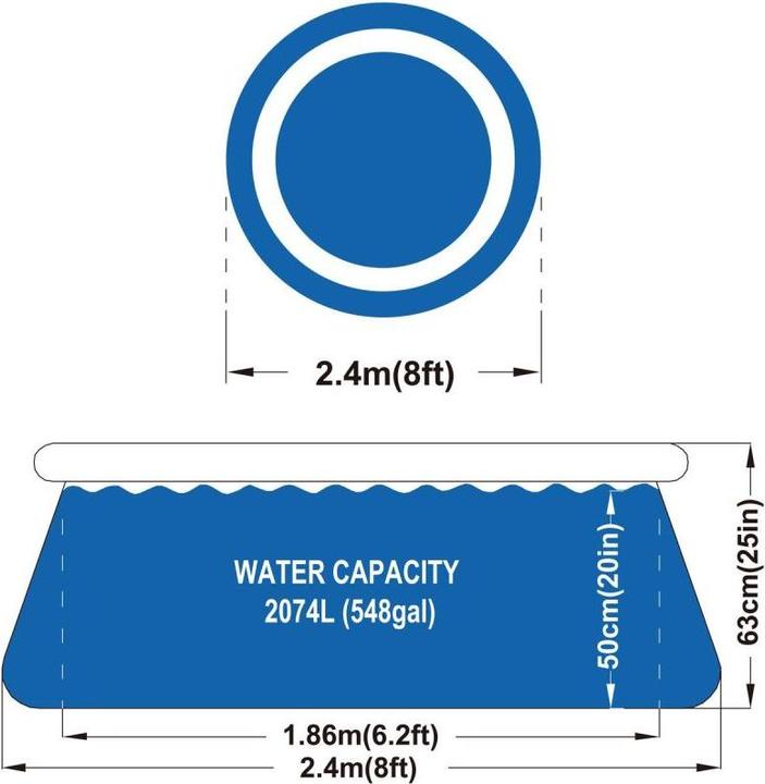 Actual product image Avenli Round Pool (240 x 63 cm)
