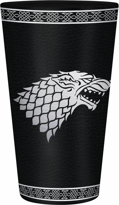 Produktbild ABYstyle GAME OF THRONES - Large Glass - 400ml - Stark - Foil x2