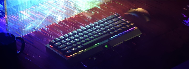 Actual product image Razer BlackWidow V3 Mini HyperSpeed (DE, Wireless, Cable)