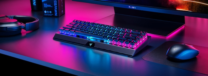 Actual product image Razer BlackWidow V3 Mini HyperSpeed (DE, Wireless, Cable)
