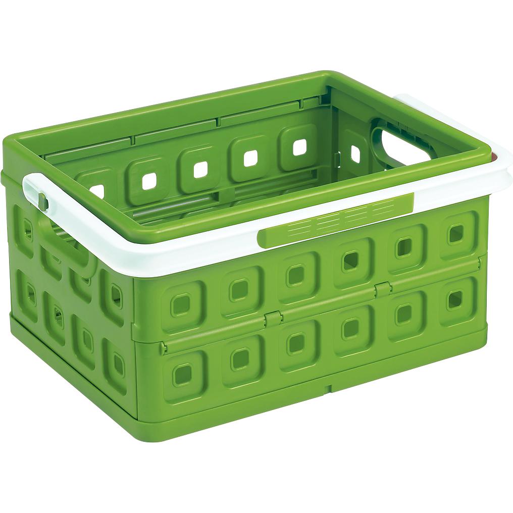 Thumbnail - 4x Sunware, Aufbewahrungsbox, Klappbox Square, Inhalt 24 Liter, mit Griff, für schwere Lebensmittel (24 l)