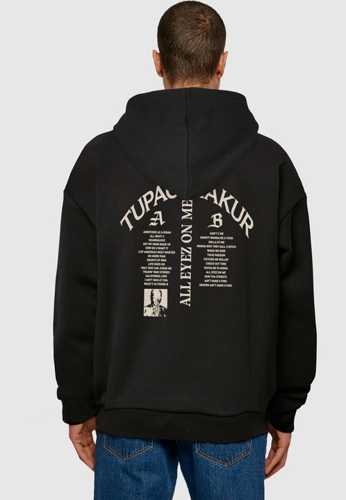 Produktbild Mister Tee X Artist 2Pac All Eyez on me Tracklist Ultra Heavy Oversize Hoodie - 173461 (4XL)