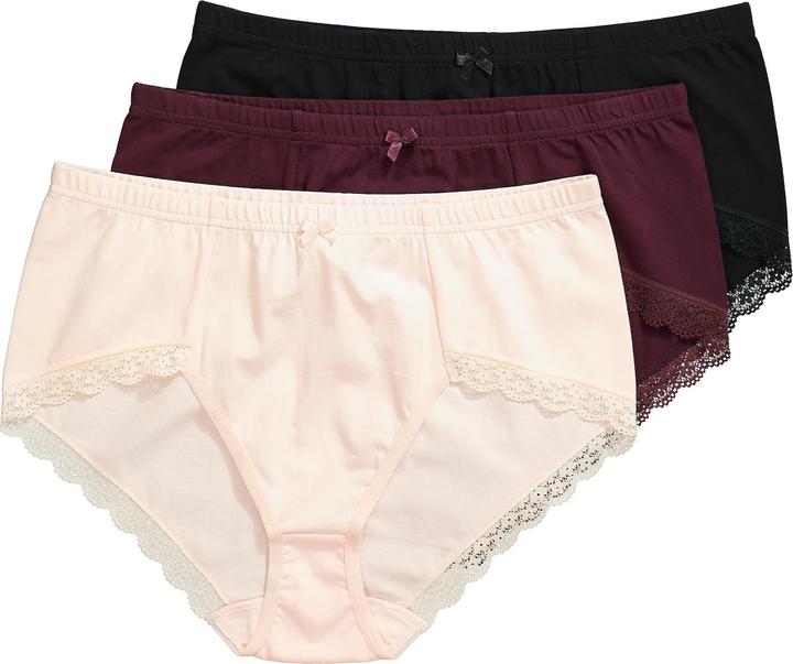 Image du produit Ulla Popken Culottes hautes, lot de 3. Pour une assise confortable (54)