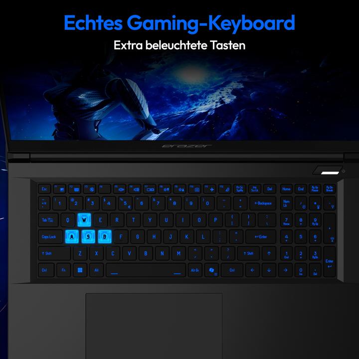 Immagine prodotto Erazer Scout 17 E1 Core Gaming Laptop (17.30", 1000 GB, 16 GB, DE)