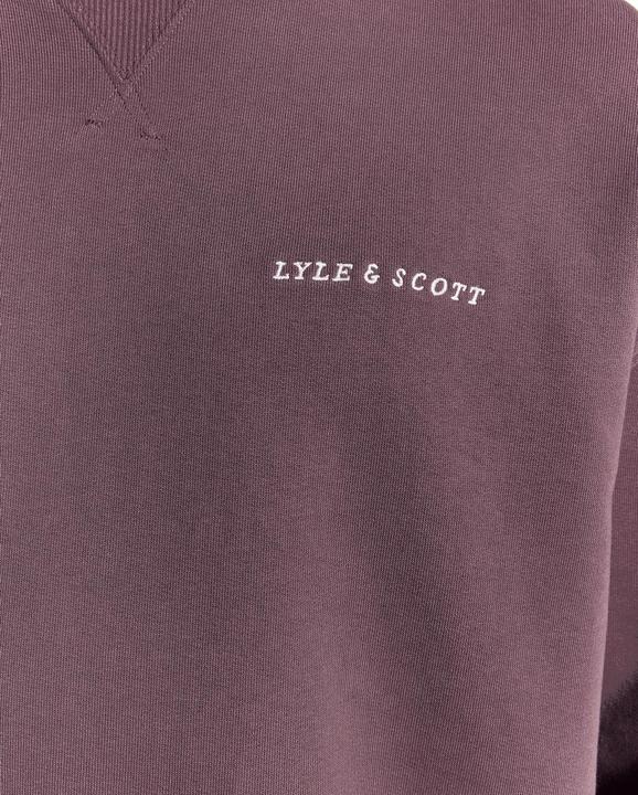 Produktbild Lyle and Scott Sweatshirt mit Pinsel-Schriftzug am Rundhalsausschnitt (M)