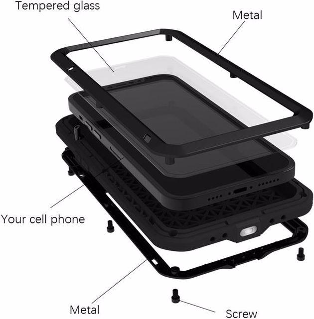 Actual product image Love Mei Powerful Series Metal Cover (Apple iPhone 13 mini)
