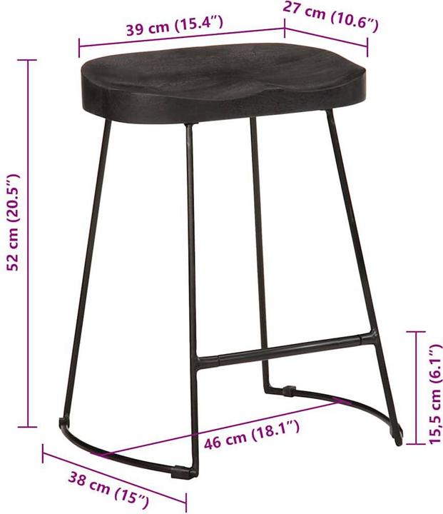 Produktbild vidaXL Barhocker