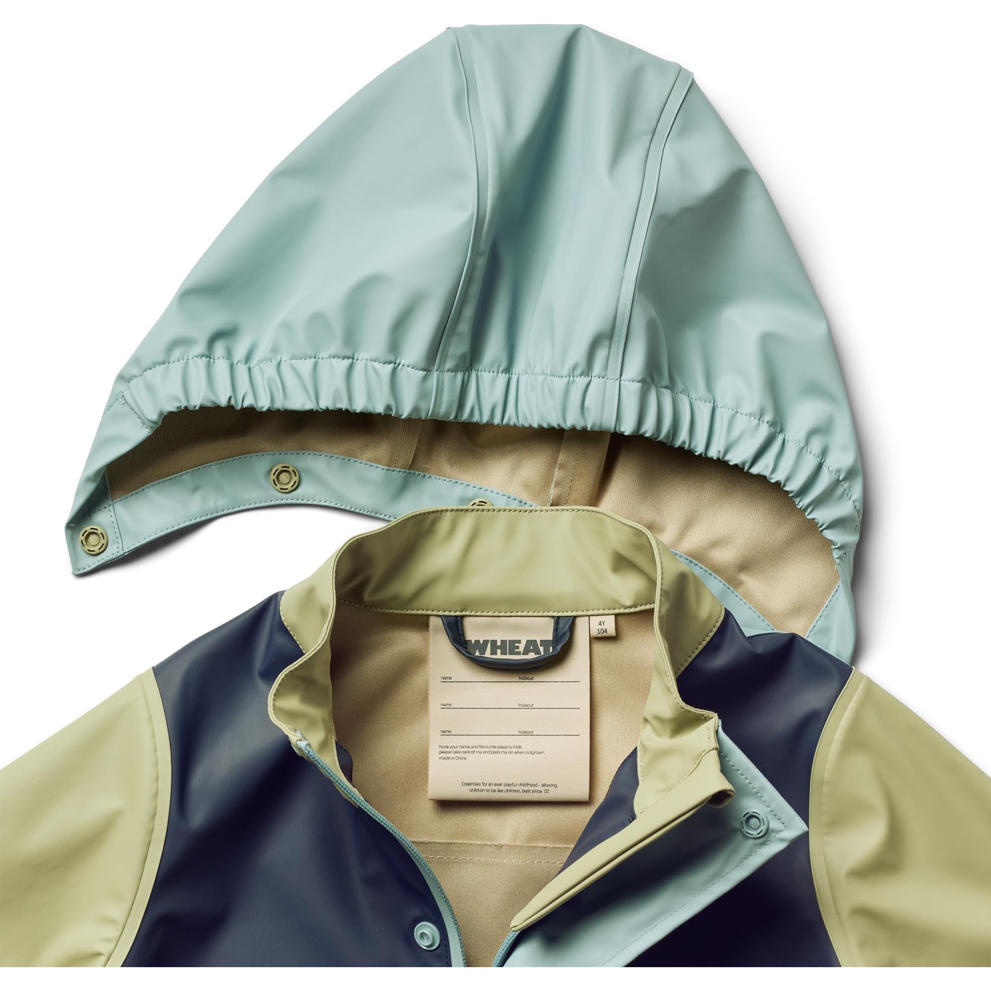 Thumbnail - Wheat, Unisex, Jacke, Kid's Rainwear Otu Jacket (110), Blau, 110