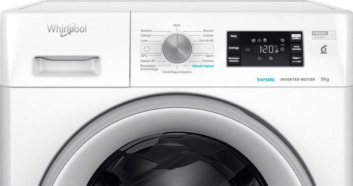 Produktbild Whirlpool Waschmaschine Frontlader 9 kg 1200 U/min (9 kg, Links)
