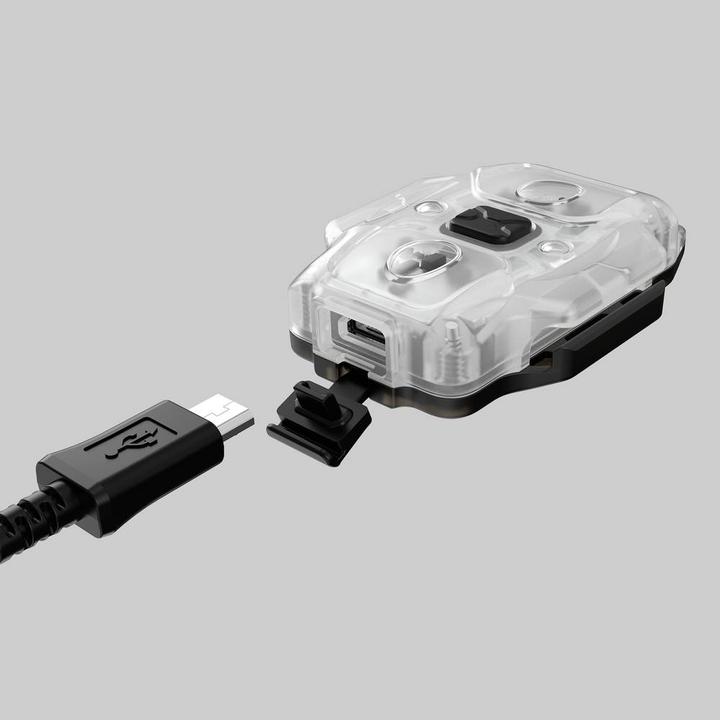 Image du produit ArmyTek Crystal WUV Grey Lampe de poche LED avec dragonne, avec interface USB (6.30 cm, 150 lm)