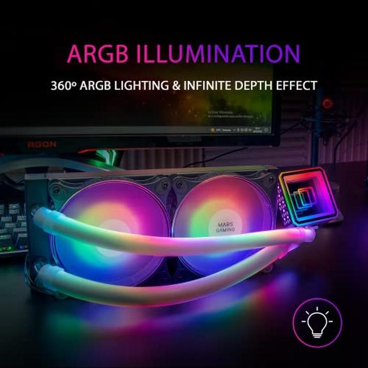 Immagine prodotto Mars Gaming KIT WATERCOOLING AIO ML-ULTRA240 RGB - 240MM (NOIR)
