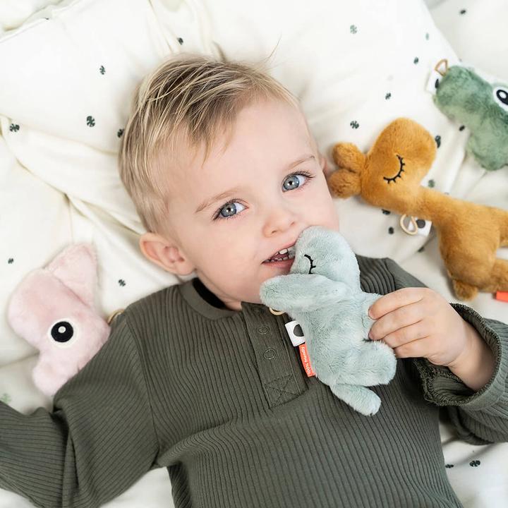 Actual product image Done by Deer Rasseln & Greiflinge Mini-Spieltier / Rassel - Croco - Grün