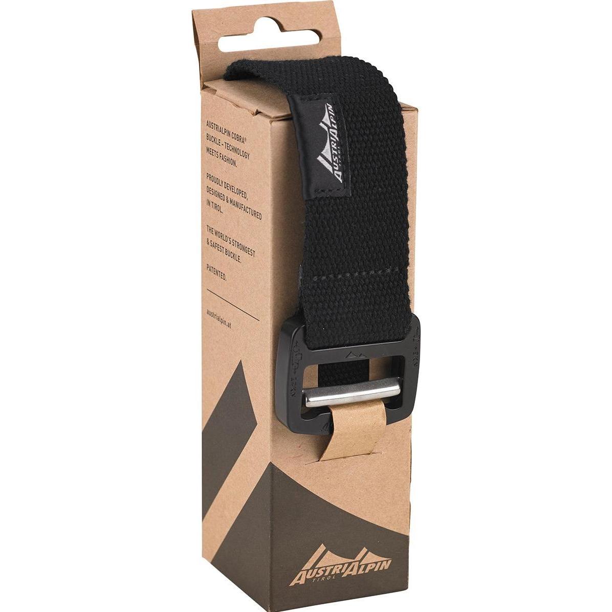 AustriAlpin, Unisex, Gürtel, CobraFrame 38 Webband-Gürtel, Schwarz, (XS)