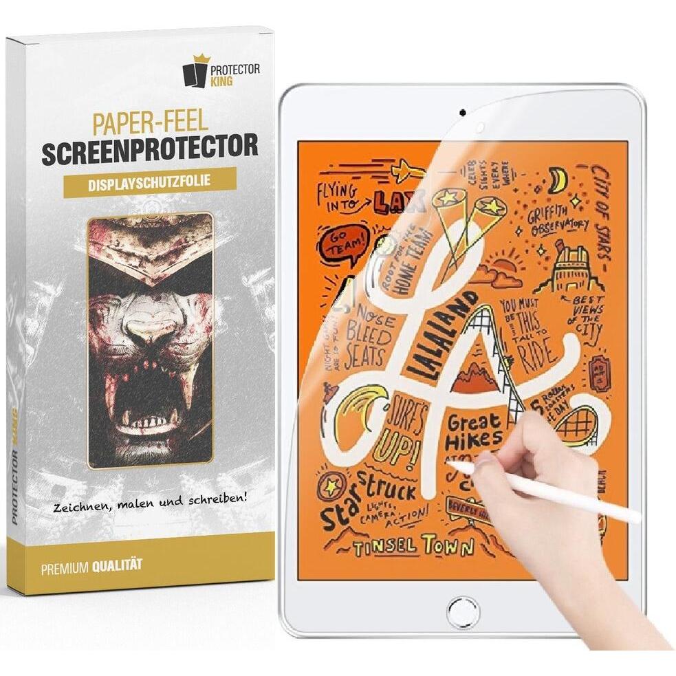 Protectorking 2x echutzfreadTempered Paperfeel für 3S KLAR (2 Stück, IPad Mini 1), Tablet Schutzfolie