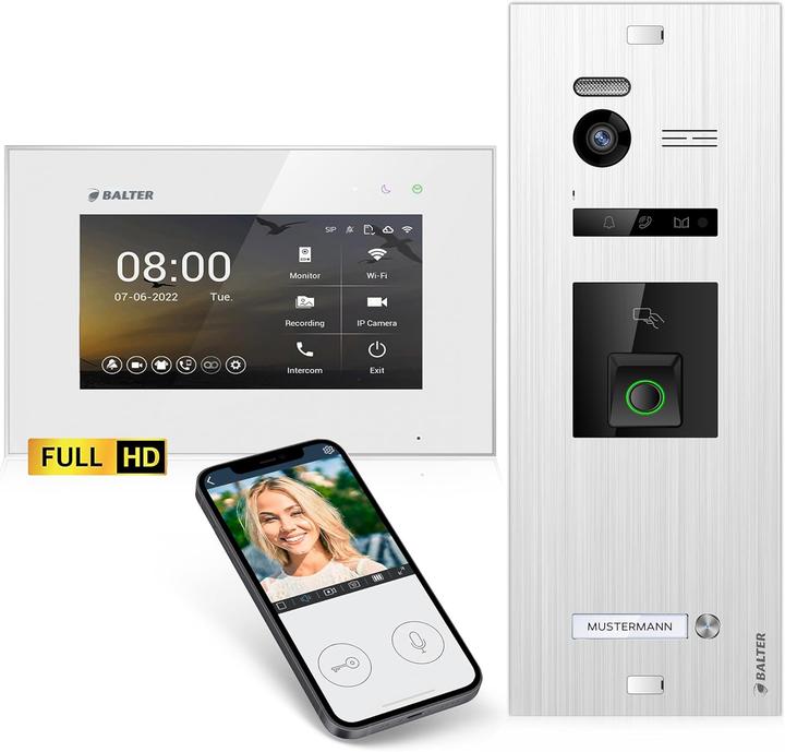 Immagine prodotto Balter EVO-HD Video Türsprechanlage mit Fingerprint (RFID)