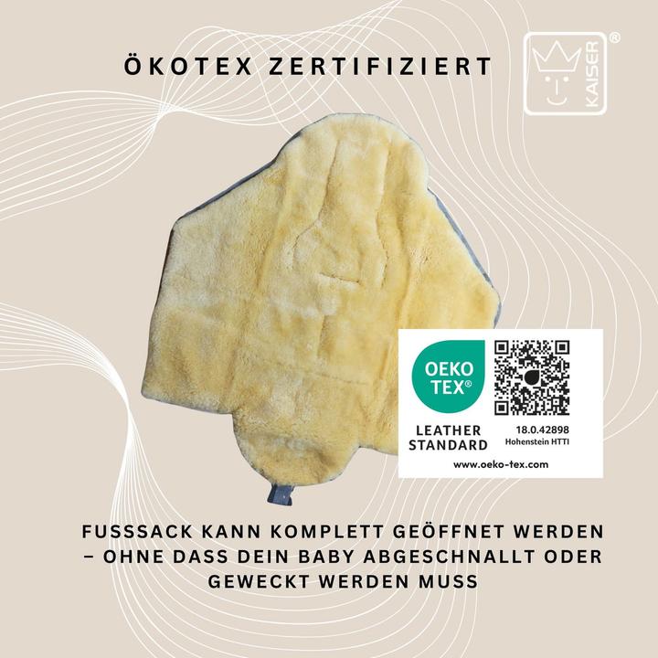 Image du produit Kaiser Baby Kaiser Lammfell Fusssack Iglu 2.0, light grey melange