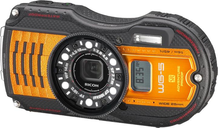 Produktbild RICOH WG 5 GPS, wasserdicht bis 14m (16 Mpx, 1/2,3'')