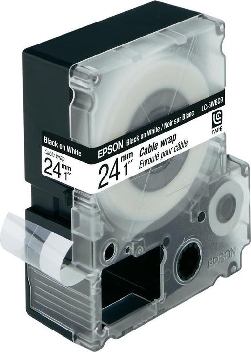 Produktbild Epson LC-6WBC9 Kabelkennzeichnungsband (2.40 cm, Weiss, Schwarz)