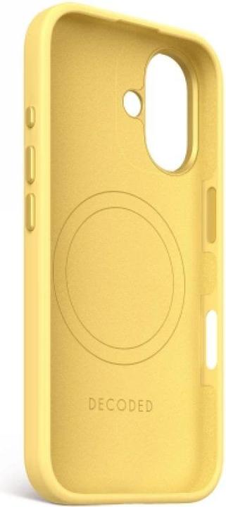 Immagine prodotto Decoded Backcover in silicone antimicrobico con MagSafe per iPhone 16 - Giallo (Apple iPhone 16)
