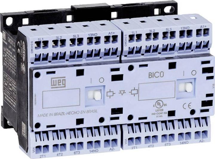 Produktbild Weg CWCI09-01-30D24S Wendeschütz 6 Schliesser 4 kW 230 V/AC 9 A mit Hilfskontakt