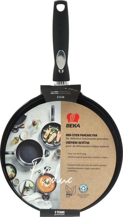 Image du produit Beka BEKA PRO INDUC Pfannkuchenpfanne mit keramische Antihaftbeschichtung 24cm (Aluminium, 24 x 4.50 cm)