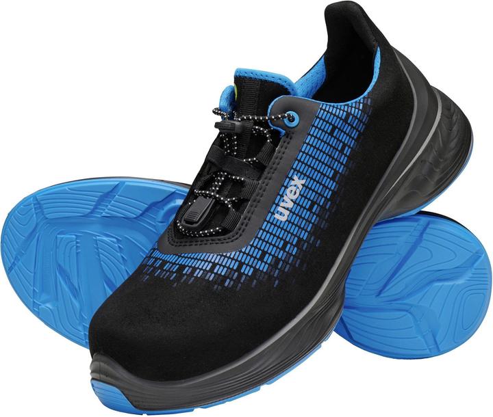 Image du produit Uvex Safety 6830949 Chaussures basses de sécurité S2 Taille (UE) : 49 Bleu, Noir 1 paire (S2, 49)