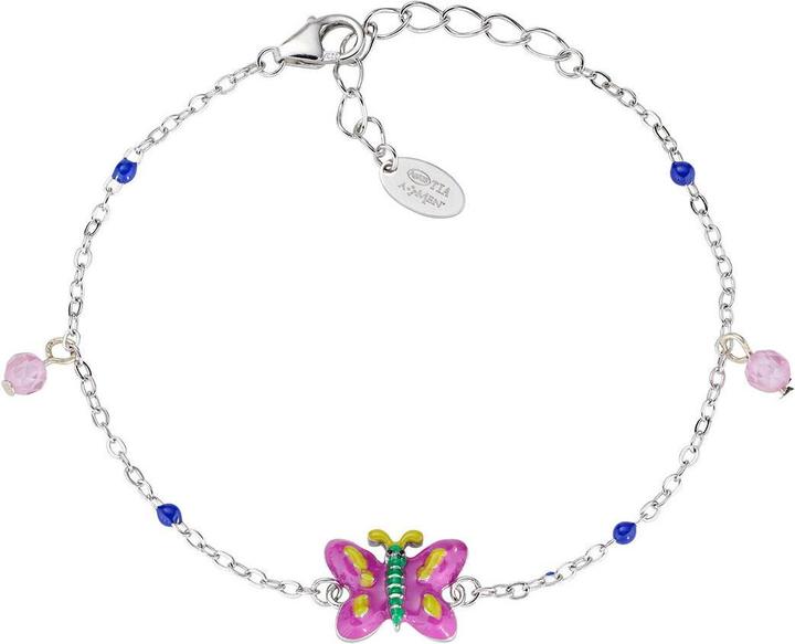 Immagine prodotto Amen Bracciale Junior Farfalla Rosa (16 cm, Smalto)