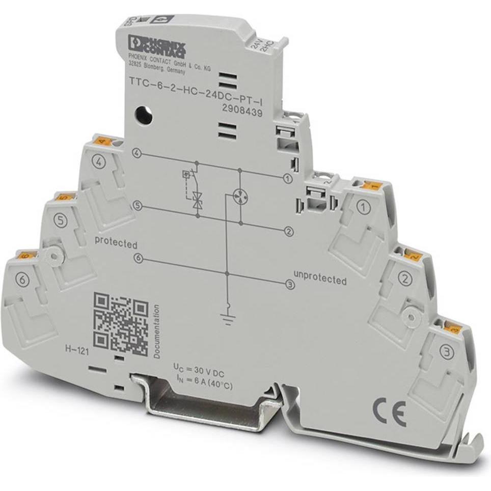 Phoenix Contact, Protezione contro le sovratensioni, TTC-6-2-HC-24DC-PT-I