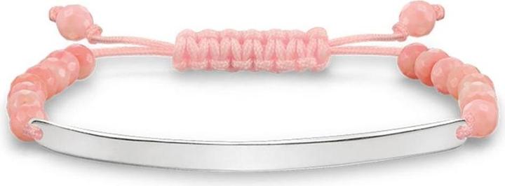 Immagine prodotto Thomas Sabo Bracciale Love Bridge Bamboo Coral (14.50 cm, Argento 925, Perlon/Nylon)