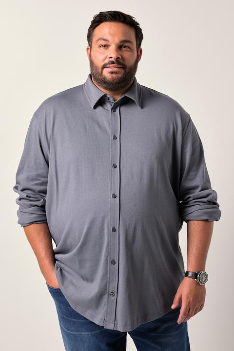 Produktbild Men+ Jerseyhemd, Langarm, Kentkragen, Comfort Fit (8XL)