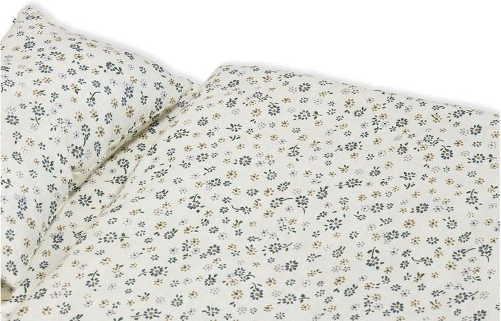 Image du produit Pinolino Puppenbettzeug für Puppenwagen und Puppenbetten „Blümchen”, blau, 3-tlg.