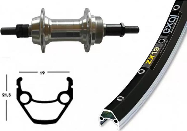 Actual product image Exal Rigid 36L (Rear wheel, 26")
