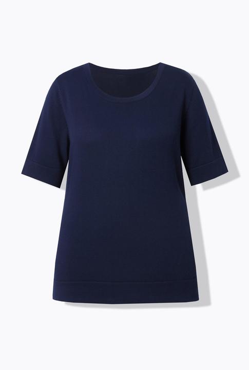Produktbild Ulla Popken Twinset-Pullover, Rundhals, Halbarm, Pima Cotton (46, 48)