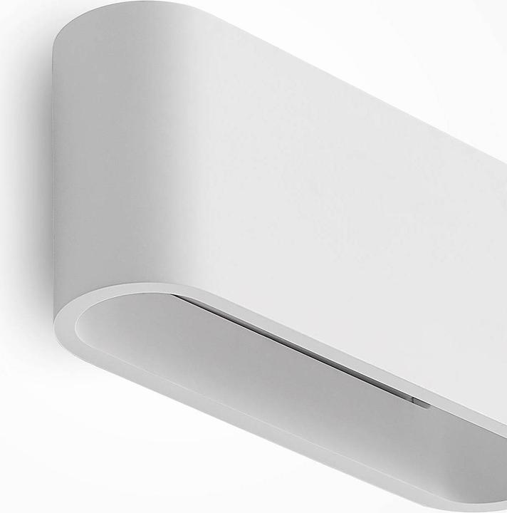 Immagine prodotto Lindby Lampada da parete Mavora in gesso, arrotondata (G9)