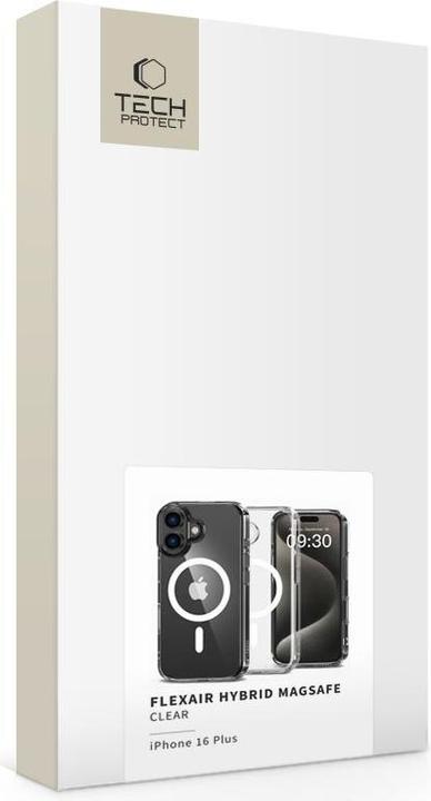 Actual product image Tech-Protect Flexair Hybrid Magsafe Iphone 16 Plus Clear (Apple iPhone 16 Plus)