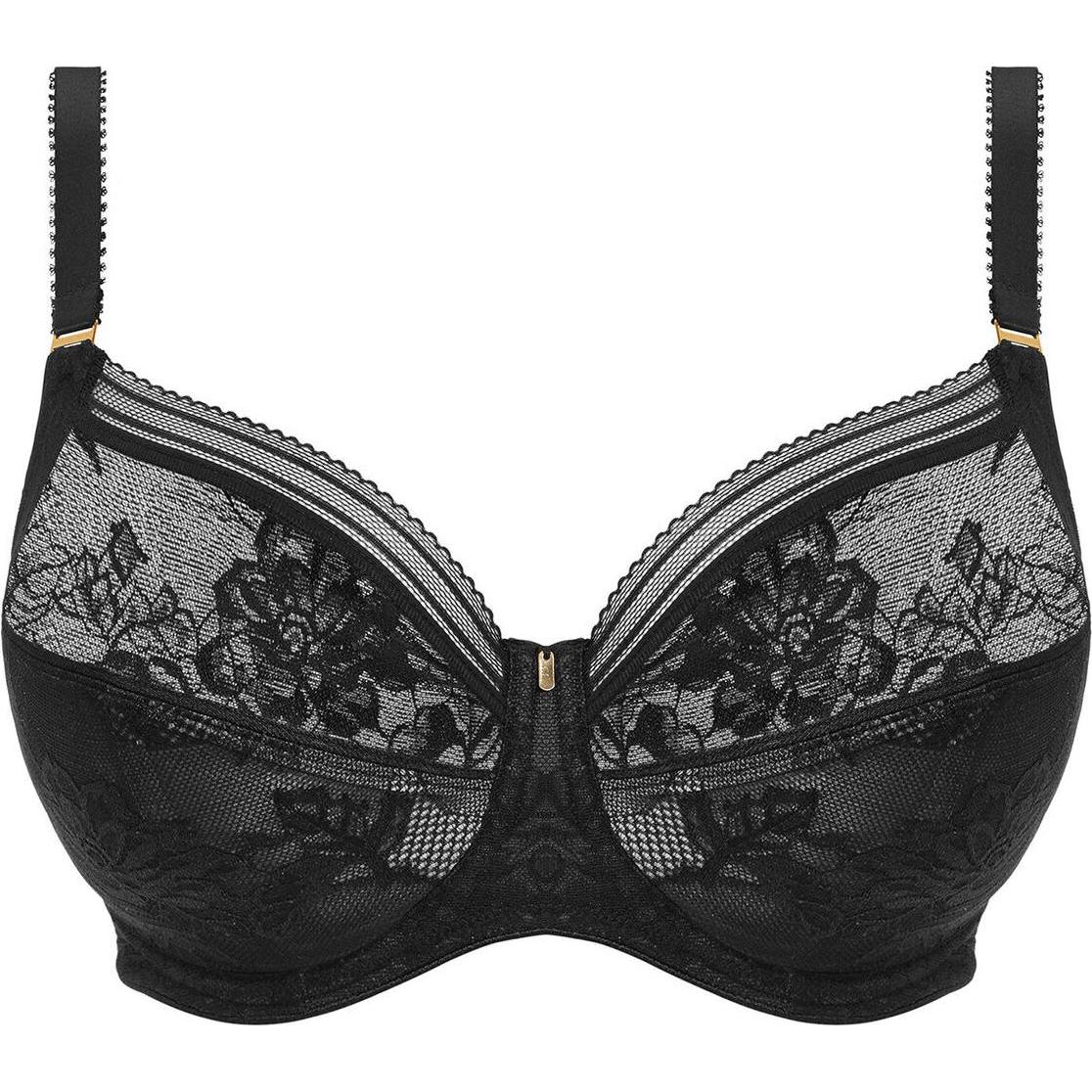Fantasie, BH, bh mit seitenverstärkung bügel fusion lace, Schwarz, (105 K)