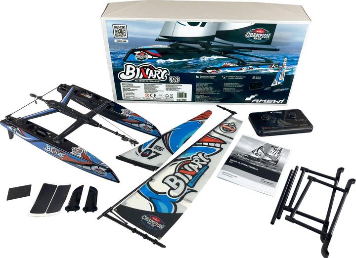Produktbild Amewi Binary V3 - Katamaran Segelboot 40 cm, 2,4GHz