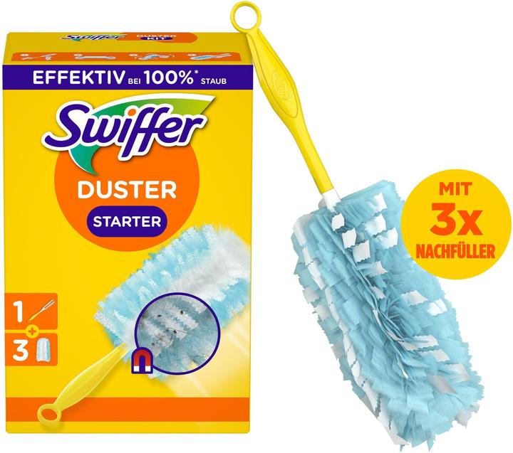 Actual product image Swiffer Staubmagnet Starterset Griff + 3 Tücher (4 pcs.)
