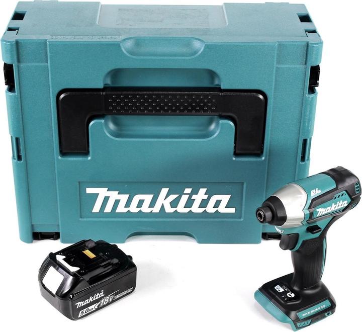 Produktbild Makita DTD 155 RT1 18 V Brushless Li-Ion Akku Schlag Schrauber im Makpac + 1 x BL1850 5,0 Ah Akku - (Akkubetrieb)